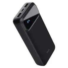 Power Bank Trust Avala 20000mAh PD Powerbank 25883, 20W, USB-C, 2x USB-A, LED Display, Black, 3 image