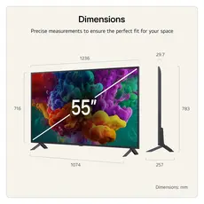 TV LG 55QNED85B6B.AMCN, 55" 4K QNED MiniLED Smart TV, 120Hz, α8 AI Gen3, Dolby Vision, webOS 26, 3 image