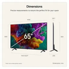 TV LG 65QNED85B6B.AMCN, 65" 4K QNED MiniLED Smart TV, 120Hz, α8 AI Gen3, Dolby Vision, webOS 26, 3 image