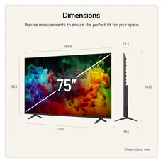 TV LG 75QNED70B6A.AMCN, 75" 4K QNED MiniLED Smart TV, 60Hz, α7 AI Gen9, webOS 26, 3 image