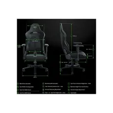 Gaming Chair RAZER Enki Black/Green (RZ38-03720100-R3G1), 12 image