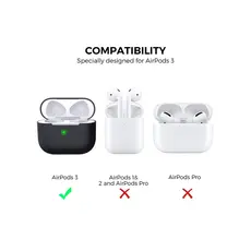 Silicone Case For AirPods 3 - Black