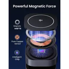 Wireless Charger UGREEN W702 (35316) MagFlow Qi2, 25W, Magnetic Foldable Charging Station, Dark Gray, 5 image