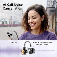 Earphones UGREEN WS209 (45785) HiTune S3, Earbuds, Wireless, Bluetooth, IPX5, Black, 10 image