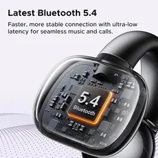 Earphones UGREEN WS209 (45785) HiTune S3, Earbuds, Wireless, Bluetooth, IPX5, Black, 8 image
