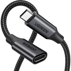 USB adapter UGREEN US372 (45172), 100W, Type-C Extension Cable, 0.5m, Black