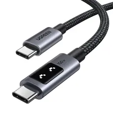 USB Cable UGREEN Uno L509 (45612), 100W, Type-C to Type-C, 0.5M, Black/Grey