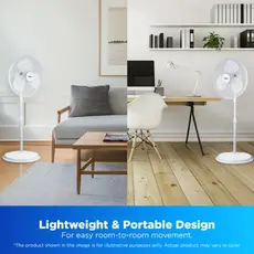 Midea FS40-19M Fan, 40W, White, 2 image