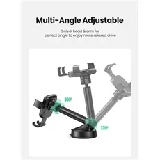 UGREEN LP200 (60990B) mobile phone holder, Gravity Phone Holder With Suction Cup, Black, 5 image