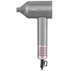 Hair Dryer Ardesto Hair Dryer Pink, 1600W, 2 speeds, 3 temperature settings, ionization, diffuser, magnetic attachments, gray+pink, 2 image