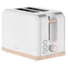 Toaster Ardesto T-F420WWD, 800W, metal, 2 slots, white