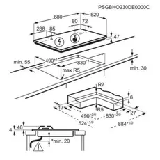 Surface of the Electrolux KDI951723K gas stove, 3 image