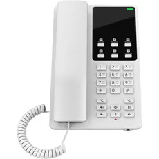 IP telephone Grandstream GHP620, White Compact Hotel IP Phones, 2 lines, 2 SIP accounts, One 10/100 Mbps Ethernet ports, PoE, No PSU included
