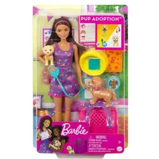 Barbie Doll MATTEL Barbie Adopt-a-Pup Playset - Latina, 2 image