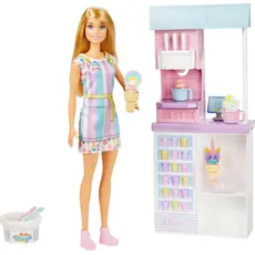 Barbie Doll MATTEL Barbie Ice Cream Shopkeeper Playset