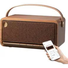 Speaker Edifier MP330, 40W, Bluetooth, USB-C, microSD, Brown, 4 image