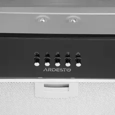 Integrated hood Ardesto, 52cm, 700m3h, glass, 2x1W LED, button, black, 3 image