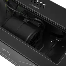 Integrated hood Ardesto, 52cm, 700m3h, glass, 2x1W LED, button, black, 4 image