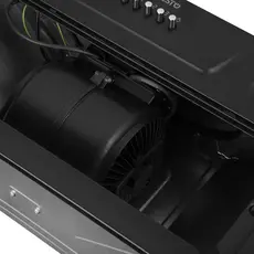 Ardesto Hood integrated, 52cm, 700m3h, metal, 2x1W LED, button, black, 3 image