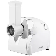 Meat grinder Ardesto, 2000W, prod.-1.9kg/min, 3 cutting plates + for sausage plates, 3 vegetable slicers, plastic, silver, 3 image