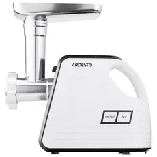 Meat grinder Ardesto, 2300W, prod.-2.2kg/min, 4 cutting plates + for sausage plates, tomato juicer, plastic, white-black