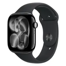 Smartwatch Apple Watch Series 11 GPS 46mm Jet Black Aluminium Case With Black Sport Band MEUW4 S/M