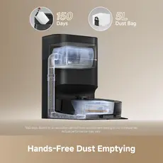Vacuum Cleaner Dreame Robot Vacuum D20 Pro Plus Black (RLD43SD), 2 image