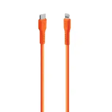 TTEC USB-C - LIGHTNING CHARGE/DATA CABLE, 120CM NEON ORANGE