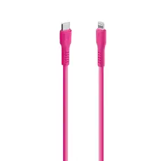 TTEC USB-C - LIGHTNING CHARGE/DATA CABLE, 120CM NEON PINK