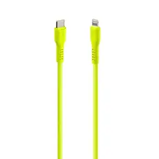 TTEC USB-C - LIGHTNING CHARGE/DATA CABLE, 120CM NEON YELLOW