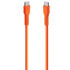 TTEC USB-C - USB-C 60W PD/QC FAST CHARGING/DATA CABLE, 120CM, NEON ORANGE, 2 image