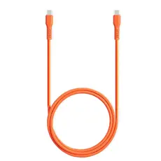 TTEC USB-C - USB-C 60W PD/QC FAST CHARGING/DATA CABLE, 120CM, NEON ORANGE