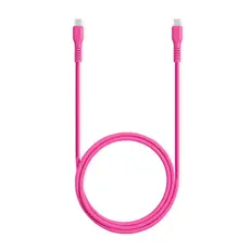 Cable TTEC USB-C - USB-C 60W PD/QC FAST CHARGING/DATA CABLE, 120CM, NEON PINK