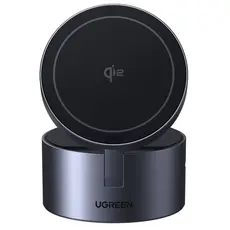 UGREEN W712 (65148) Magflow Qi2.2, 15W, 3in1 Wireless Charger, Grey, 2 image