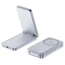 UGREEN W756 (55963) MagFlow Magnetic Wireless Charger, 25W, 2-in-1, Blue, 2 image