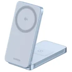 UGREEN W756 (55963) MagFlow Magnetic Wireless Charger, 25W, 2-in-1, Blue