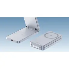 UGREEN W756 (55963) MagFlow Magnetic Wireless Charger, 25W, 2-in-1, Blue, 4 image
