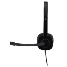 LOGITECH H151 Corded Stereo Headset - BLACK - 3.5 MM, 3 image