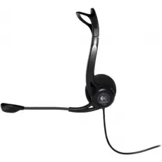 LOGITECH PC960 Corded Stereo Headset BLACK - USB, 3 image
