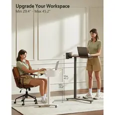 Kingsmith Pneumatic height adjustable table ETD2 Dark walnut, 2 image