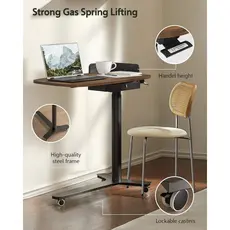 Kingsmith Pneumatic height adjustable table ETD2 Dark walnut, 3 image
