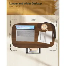 Kingsmith Pneumatic height adjustable table ETD2 Dark walnut, 4 image