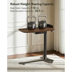 Kingsmith Pneumatic height adjustable table ETD2 Dark walnut, 5 image