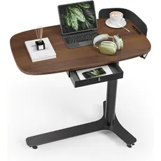 Kingsmith Pneumatic height adjustable table ETD2 Dark walnut
