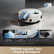 Robot vacuum cleaner Dreame Robot Vacuum Aqua 10 Ultra Roller Complete Black (RLH71DE-1), 2 image