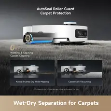 Robot vacuum cleaner Dreame Robot Vacuum Aqua 10 Ultra Roller Complete Black (RLH71DE-1), 8 image