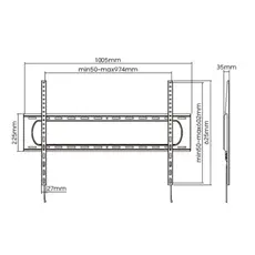 TV wall mount Stell SHO Extensible adjustable mount for TV 50" - 100", 4 image