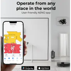 Robot vacuum cleaner AENO RC3S: wet & dry cleaning, smart control AENO App, 4 image