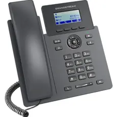 Stationary phone Grandstream GRP2601W, Essential P Phone, 2 SIP accounts, 2 lines, 2x Ethernet 10/100 no PoE, Wi-Fi, 132x48 (2.41") LCD, 5V/0.6A PSU, 2 image