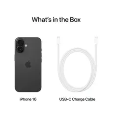 Mobile phone Apple iPhone 16 128GB Black, Model A3287, 6 image